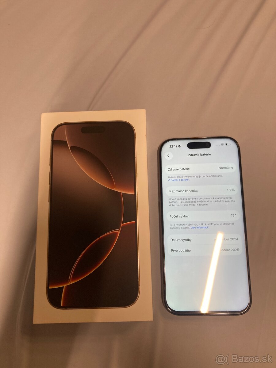iPhone 16pro 128gb zlatý/gold - 2
