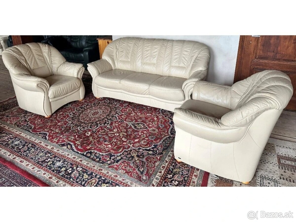 Luxusní kožená sedací souprava 3+1+1, 2737 - 2