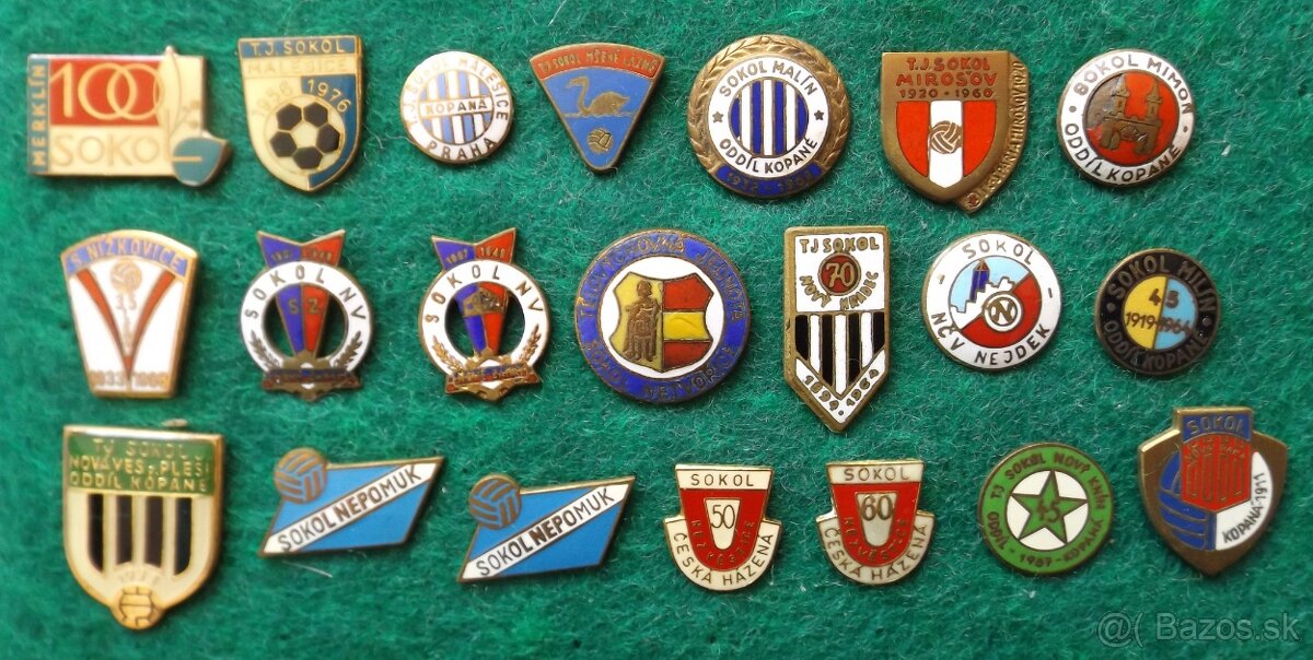 športové odznaky - SOKOL, prevážne fotbal - 2