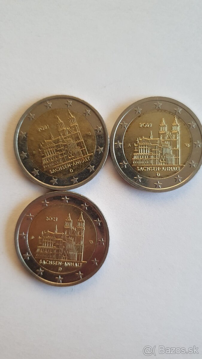 2 eurové pamätné mince nemecko - 2