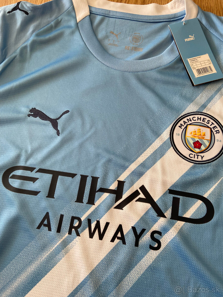 Manchester City dres – veľkosť L – nový so štítkami - 2