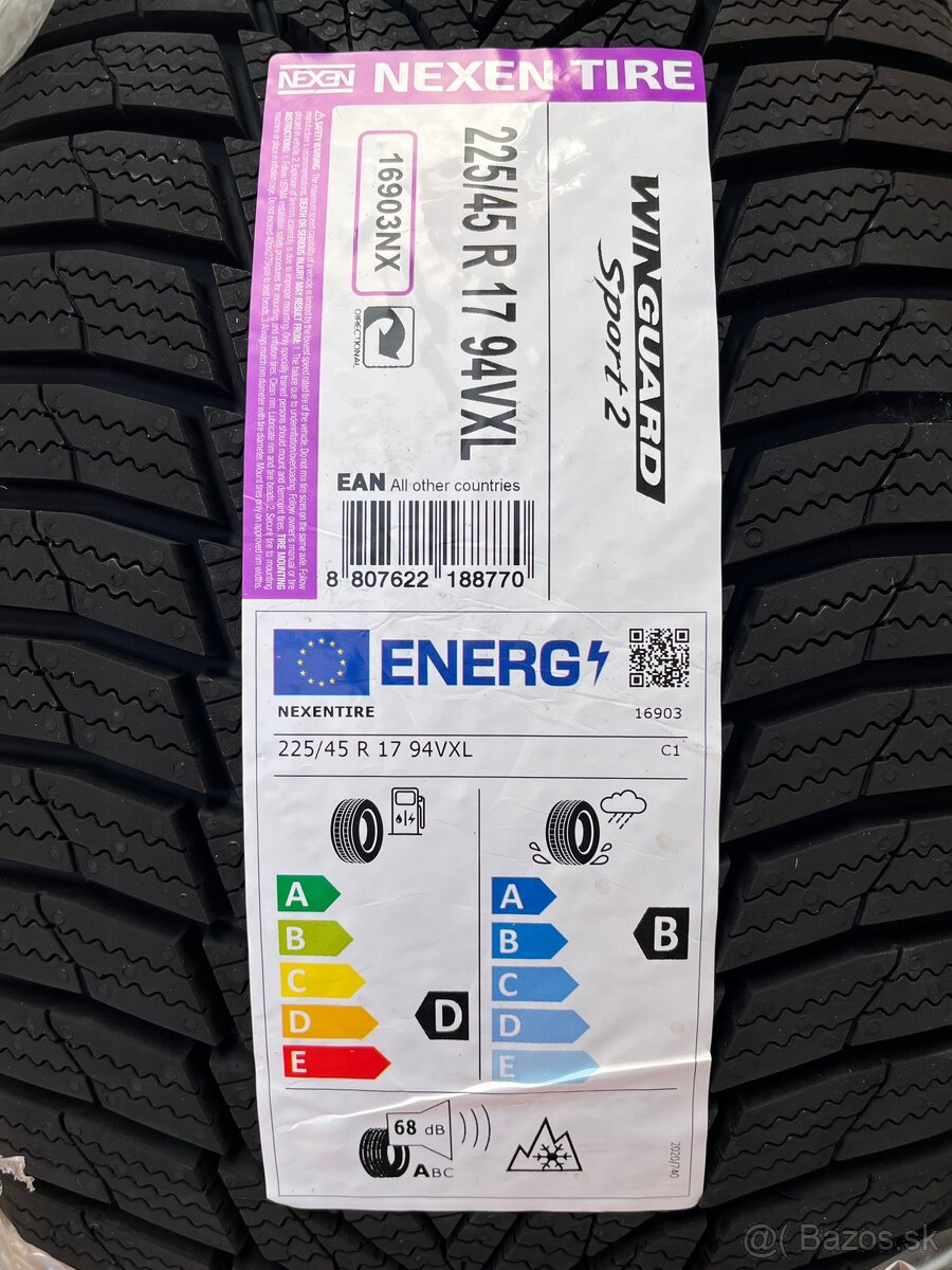 Predám nové zimné pneumatiky Nexen – 4 ks - 2