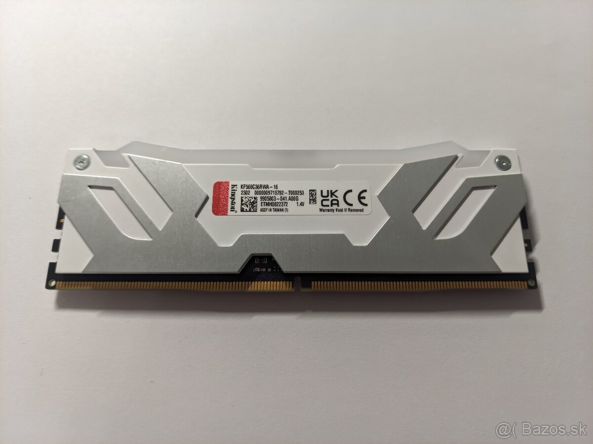 Kingston FURY Renegade White RGB DDR4 16GB 6800MHz CL34 - 2