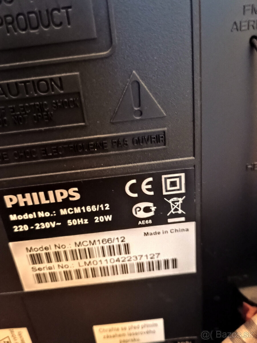 mikrosystém , miniveža Philips MCM166/12 USB - 2