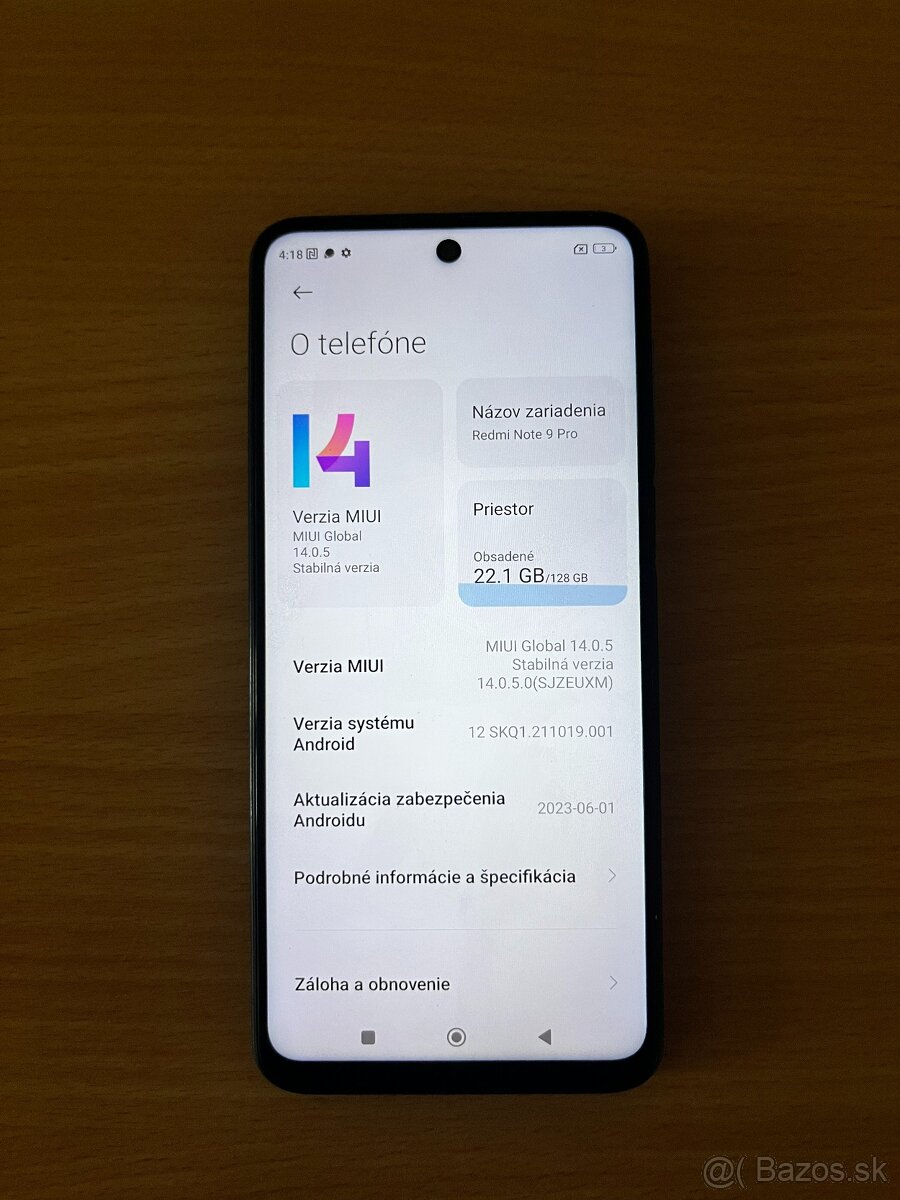 Predám Xiaomi Redmi Note 9 Pro 6GB/128GB - 2