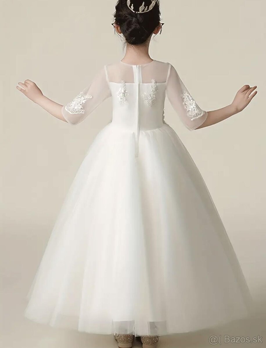 Šaty na prijimanie s rukavom - 2