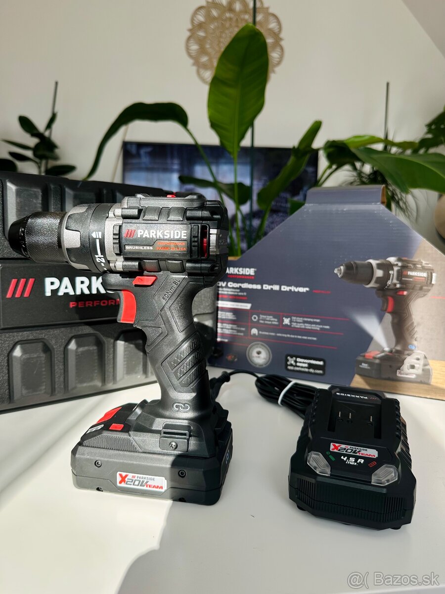 Parkside perfromance nová vrtacka 20v set nove - 2