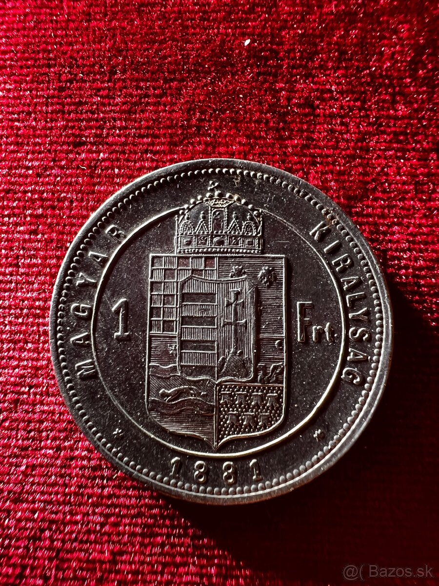 Zlatnik/ forint 1881 kb (7-2-1) - 2