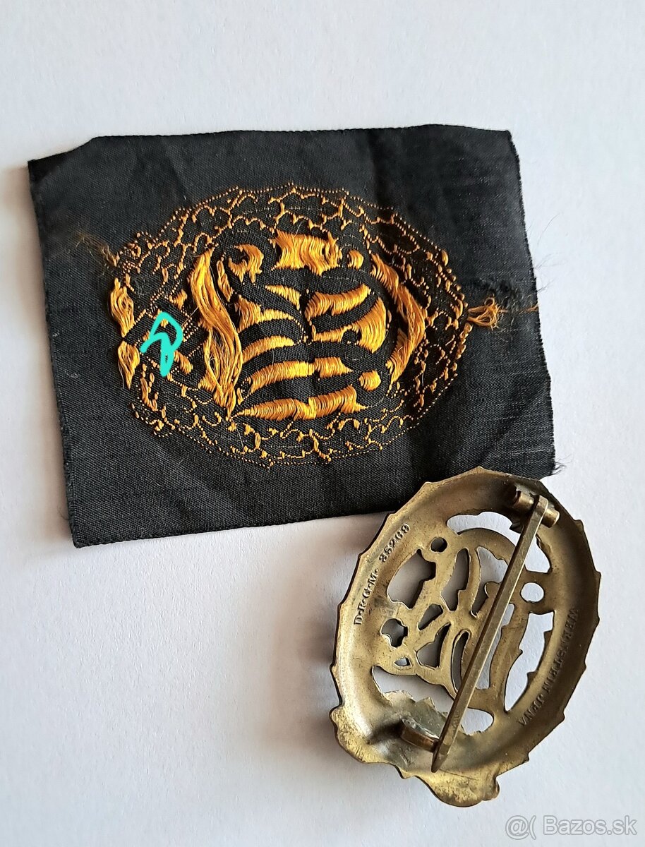 Športovy odznak s nášivkou - 2