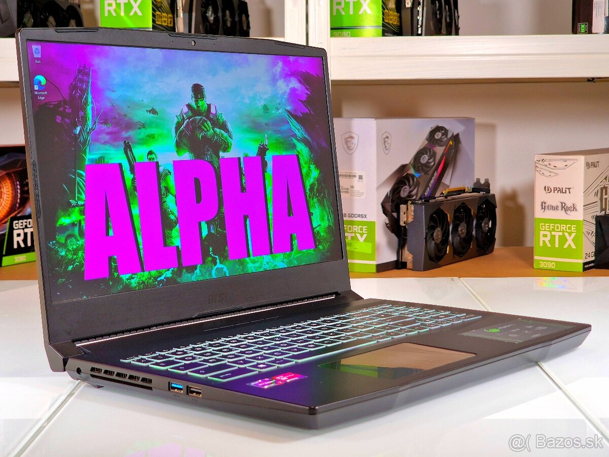 Herný notebook MSI ALPHA | 17,3" 144Hz | RX6600M 8GB | RYZE - 2