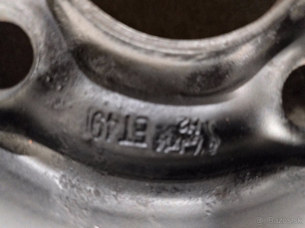 Plechové disky GM 4x100 R14 ET 49 plus puklice - 2