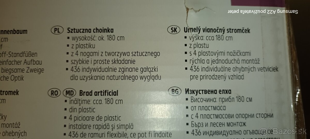 Vianočný stromček 180 cm - 2