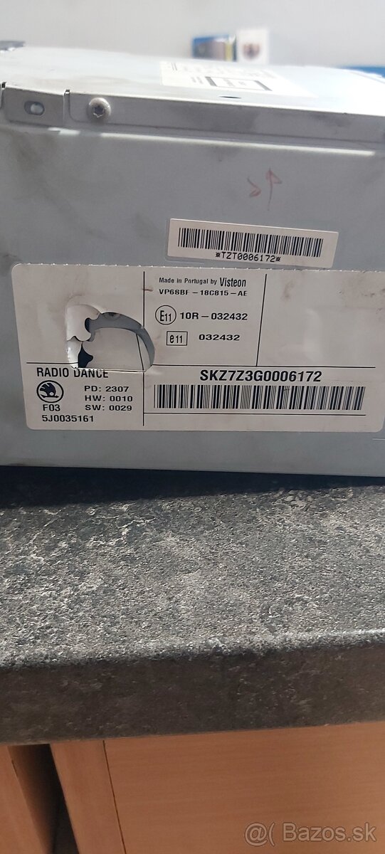 Autorádio originál Škoda - 2