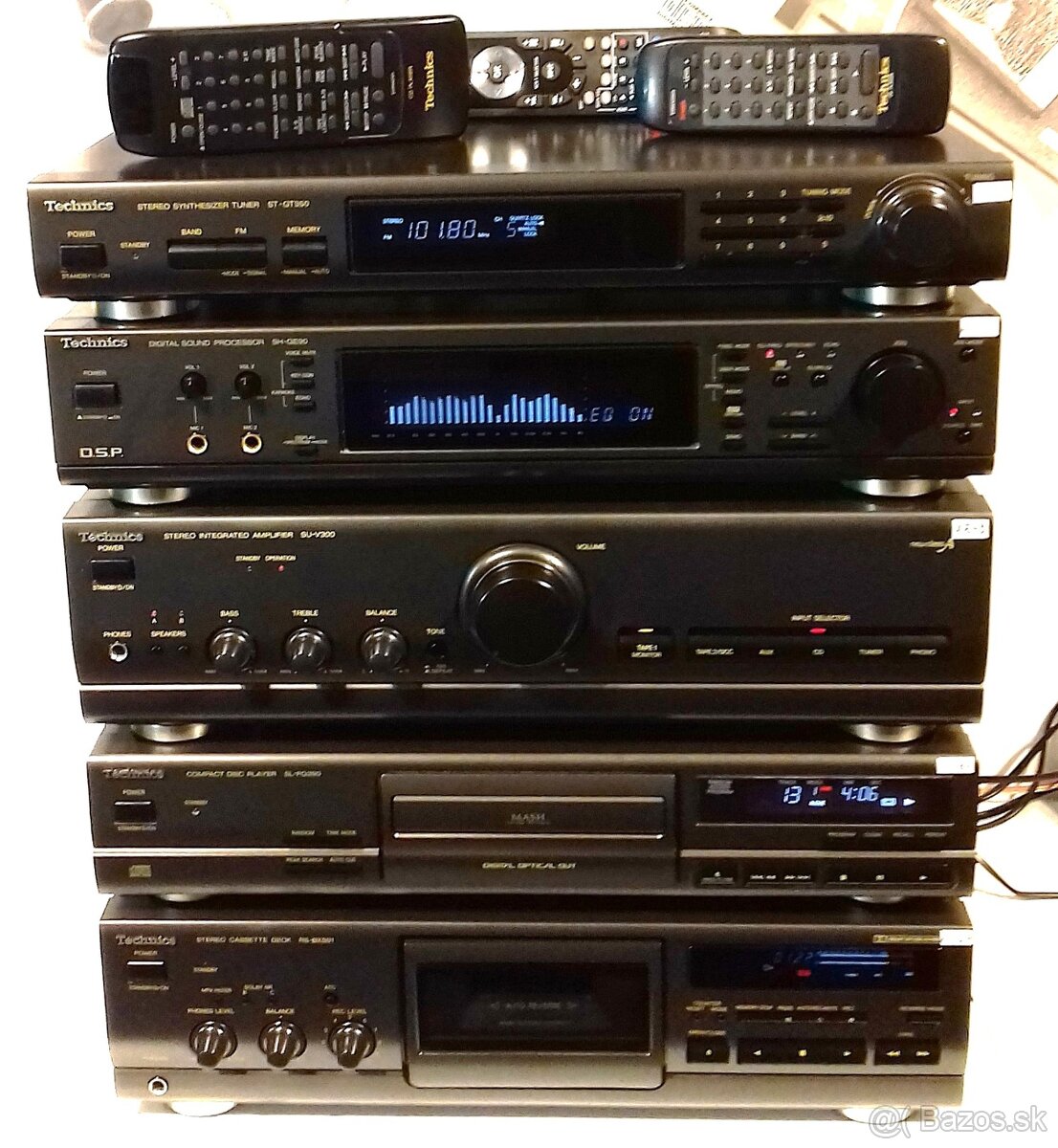 Zostava TECHNICS C01 tuner,equalizer,zosilnovac,CD,tape deck - 2