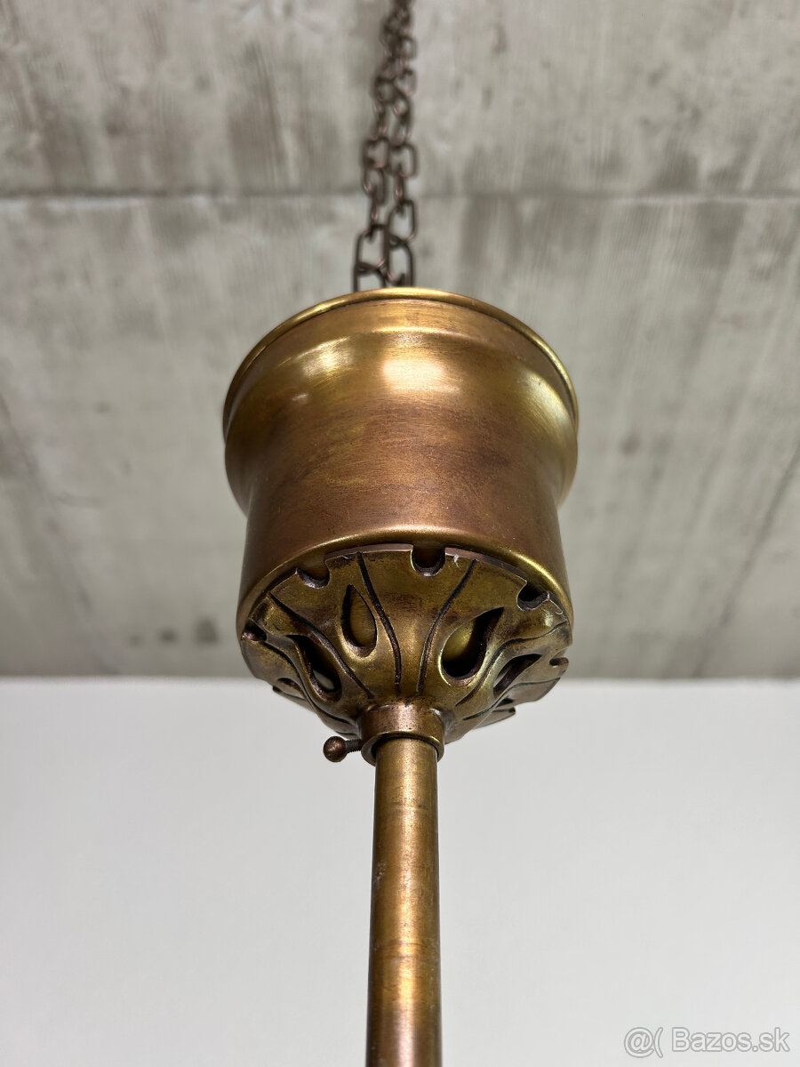 Secesný luster +3 nástenné lampy - 2