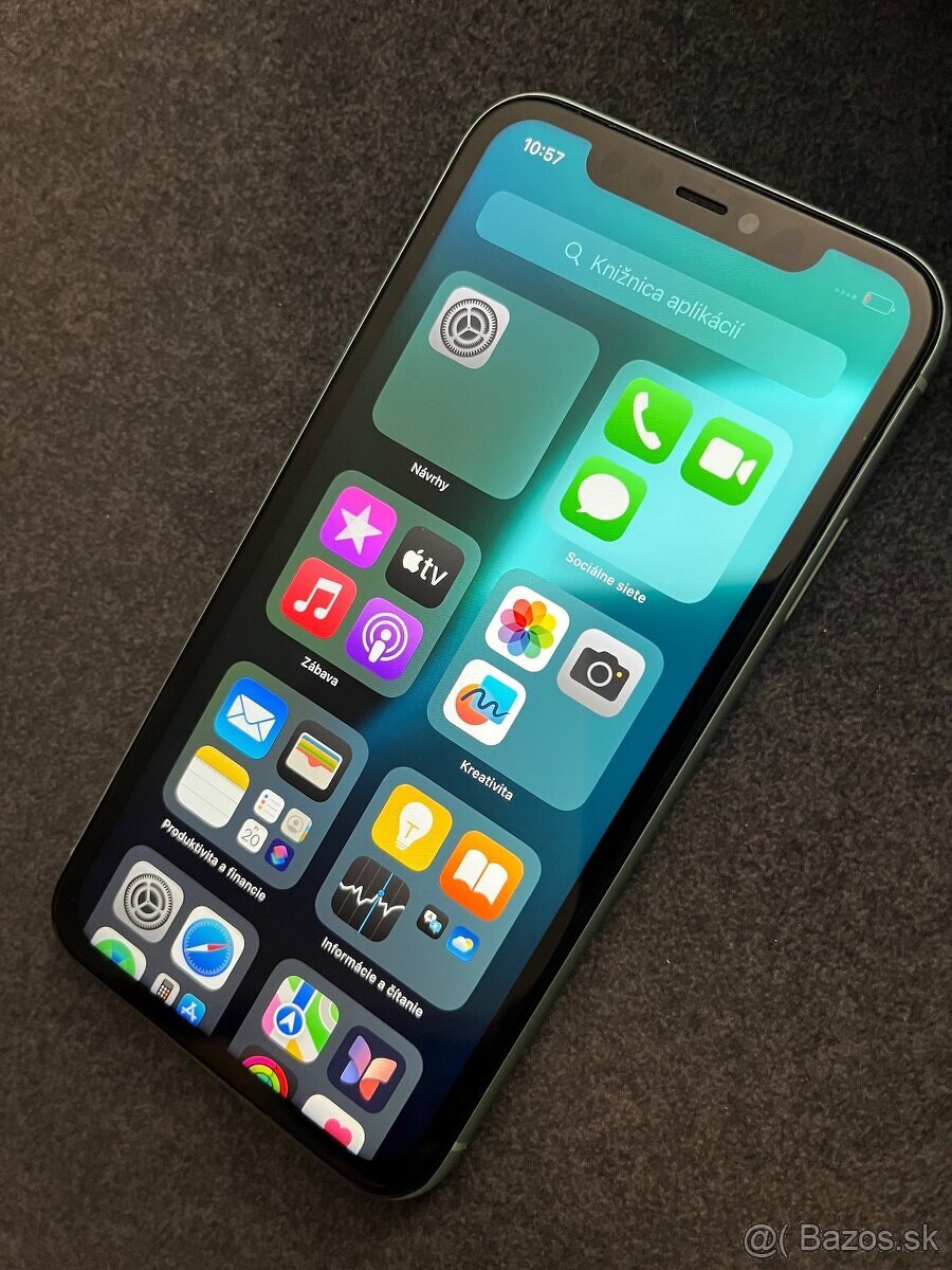 iPhone 11 64GB Green - 100% batéria - 2