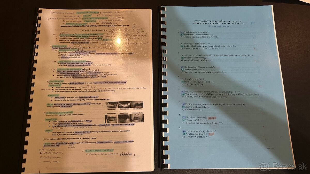 LF UPJŠ - materiály, knihy (VL, ZL), fonendoskop - 2