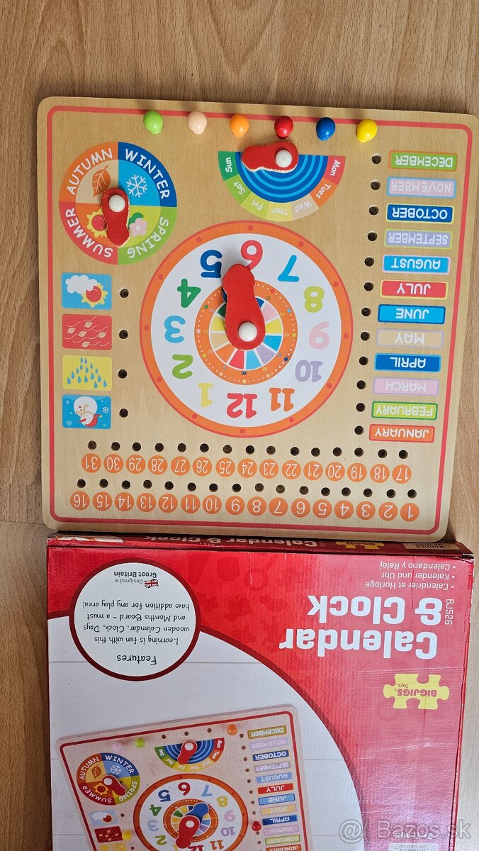 Drevené hodiny v angličtine - 2