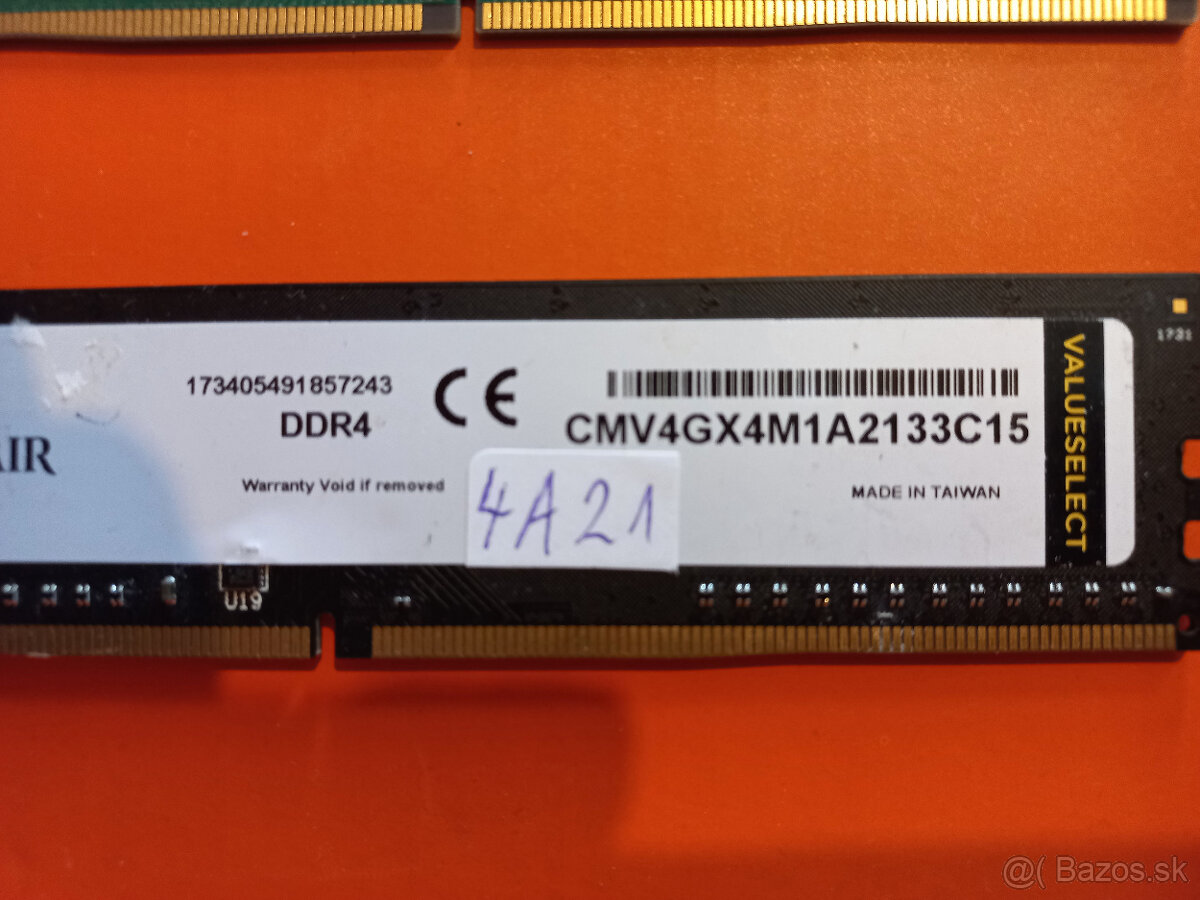 RAM 4GB DDR4 MIX UDIMM 2133 MHz do PC - 2
