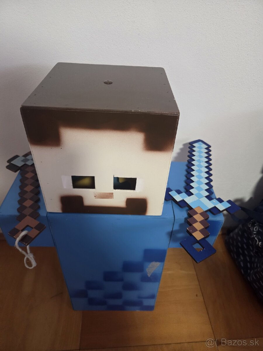 Predám masku Steve minecraft - 2