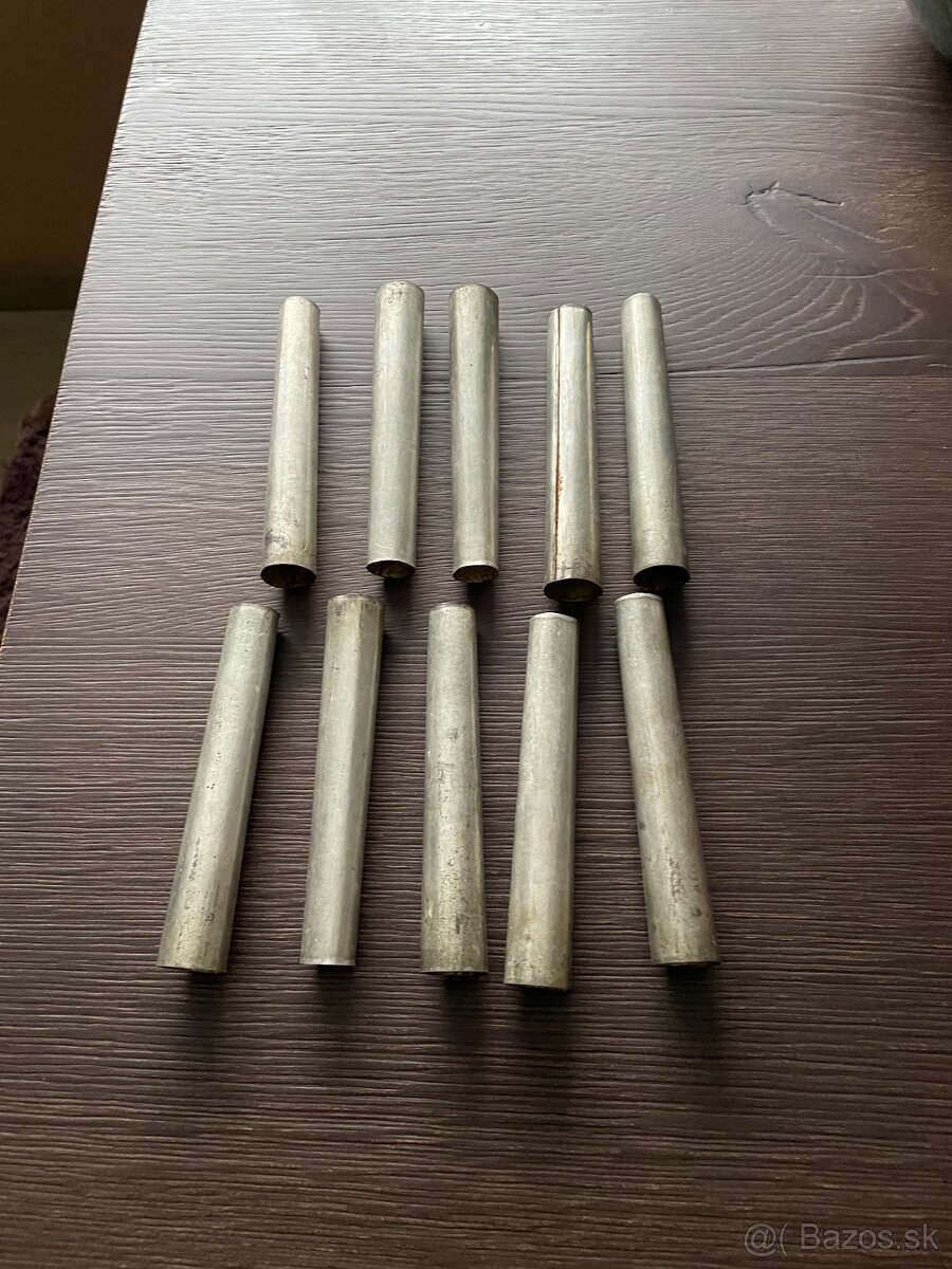 Retro kovové formy na trubičky - 2