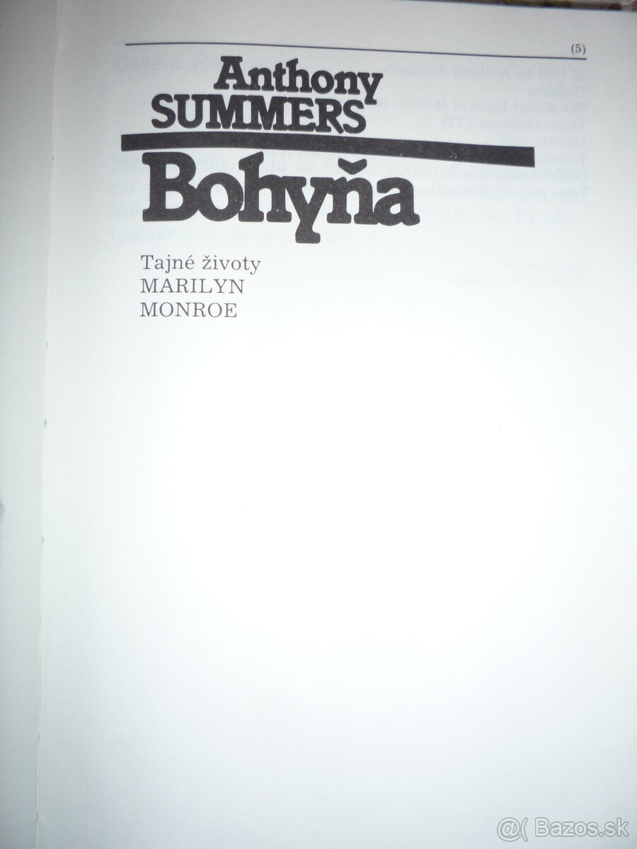 Anthony Summers - BOHYŇA - Marilyn Monroe - 2
