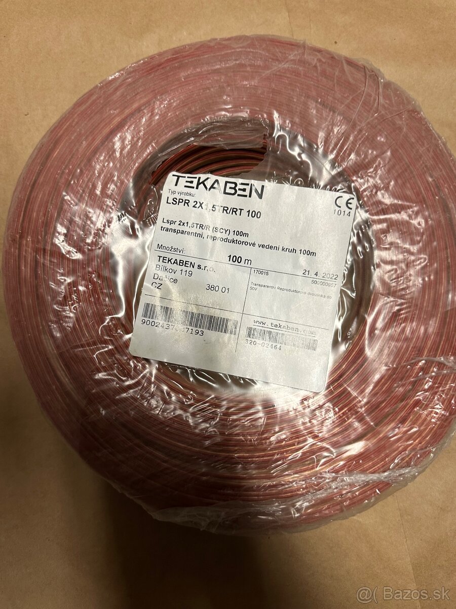 Reproduktorvý Kabel Tekaben 2x1,5 - 2