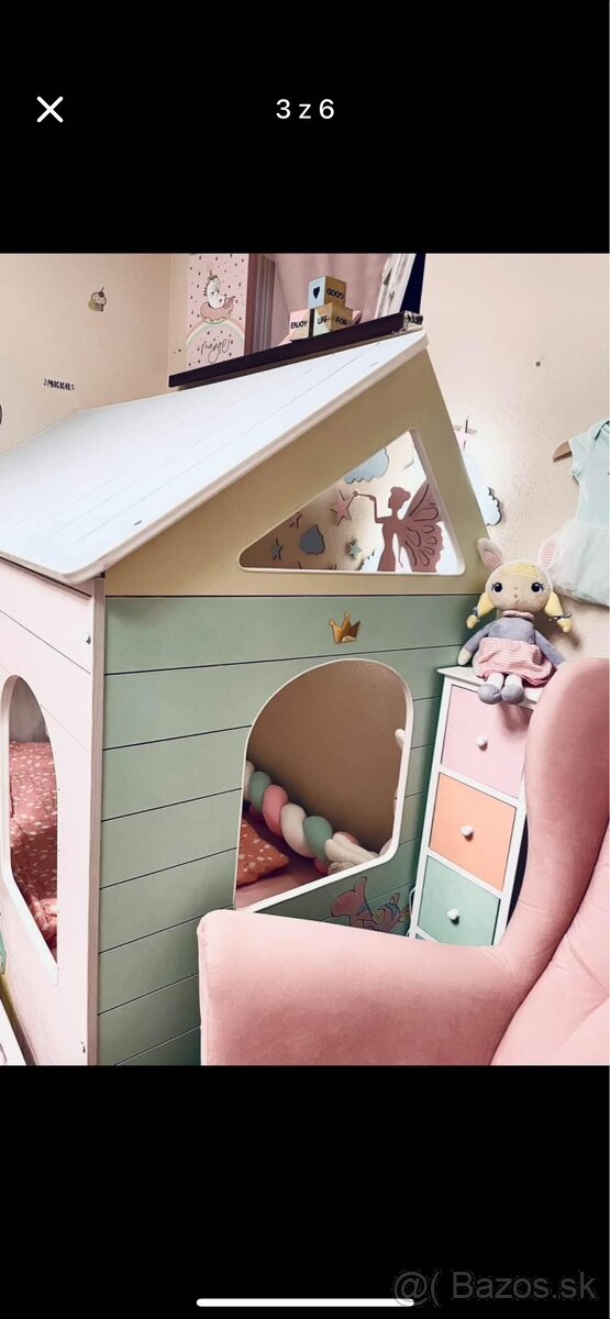 Detská posteľ, domček - 2