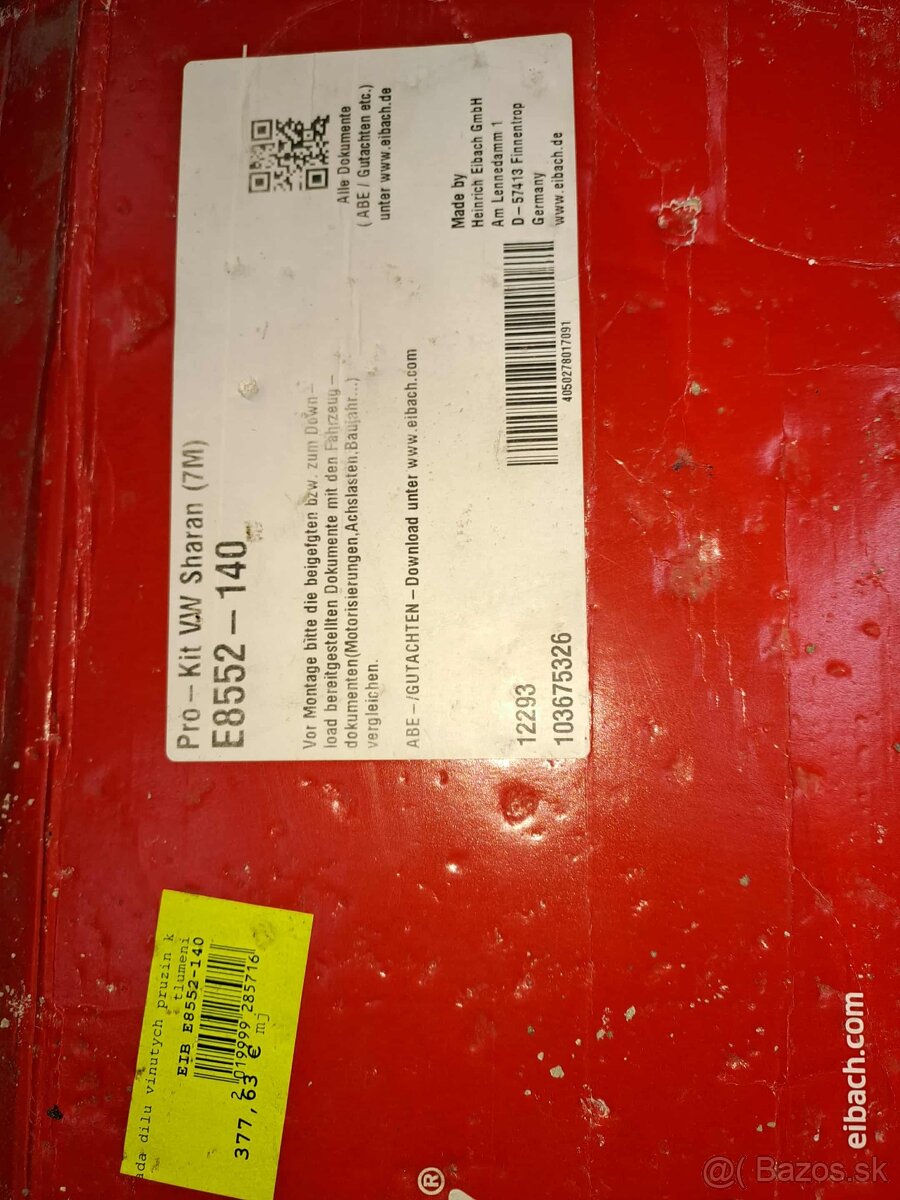 znížené pružiny eibach vw sharan - 2