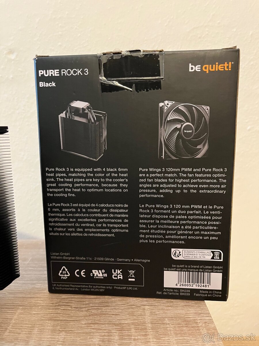 🔥 CPU chladič be quiet Pure Rock 3 Black – LEN INTEL 🔥 - 2