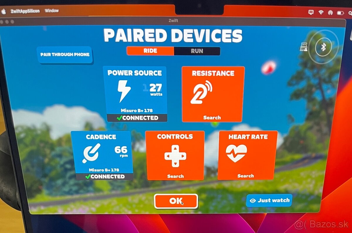 Predám cestný bicykel + trenažér ELITE - 2