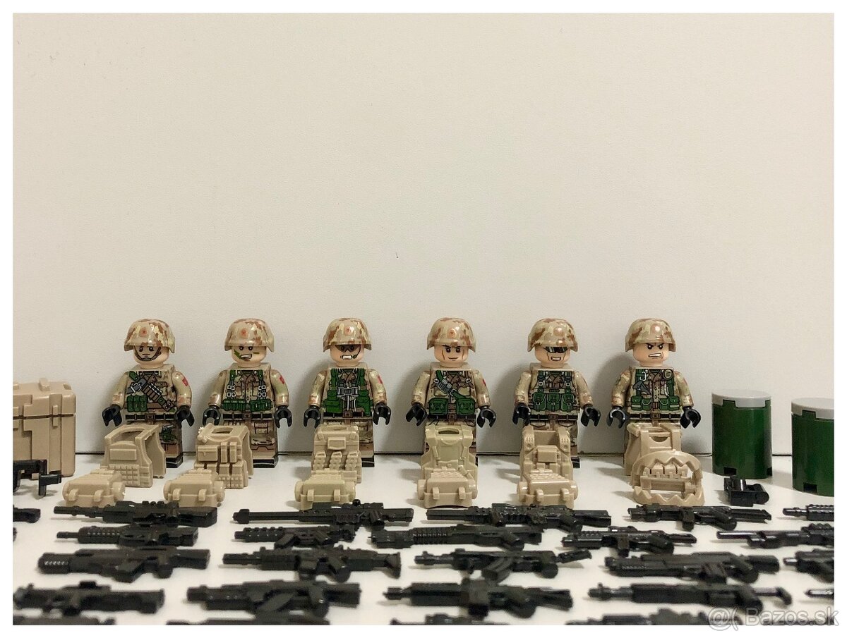 Rôzne sety vojakov 2 + doplnky - typ lego - 2