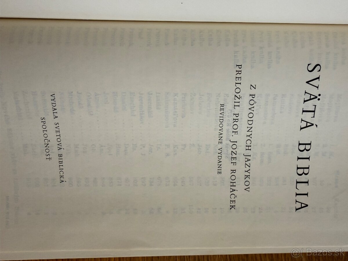 Svätá Biblia - Roháčkov preklad - 2