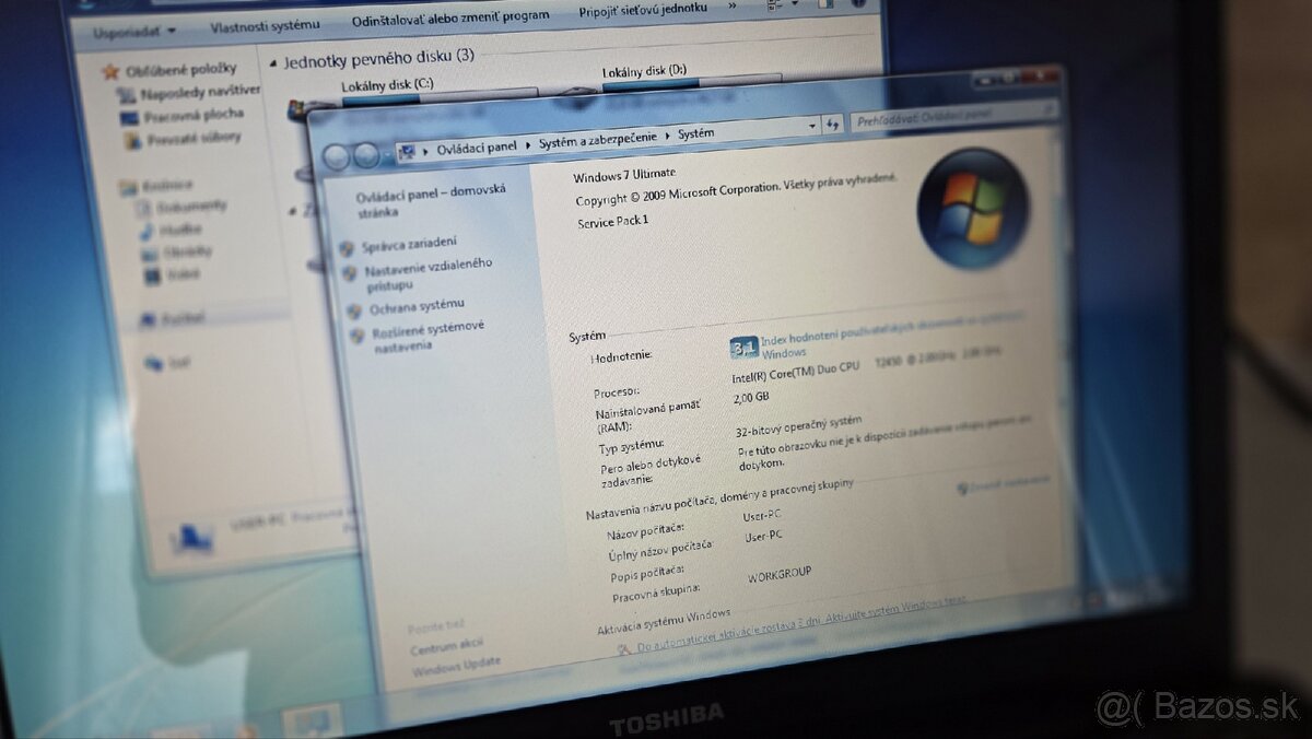 Toshiba Satellite A200 - 1M6 - 2