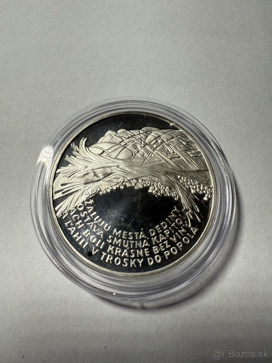 Strieborná medaila 50 výročie ukončenia 2. svetovej vojny - 2