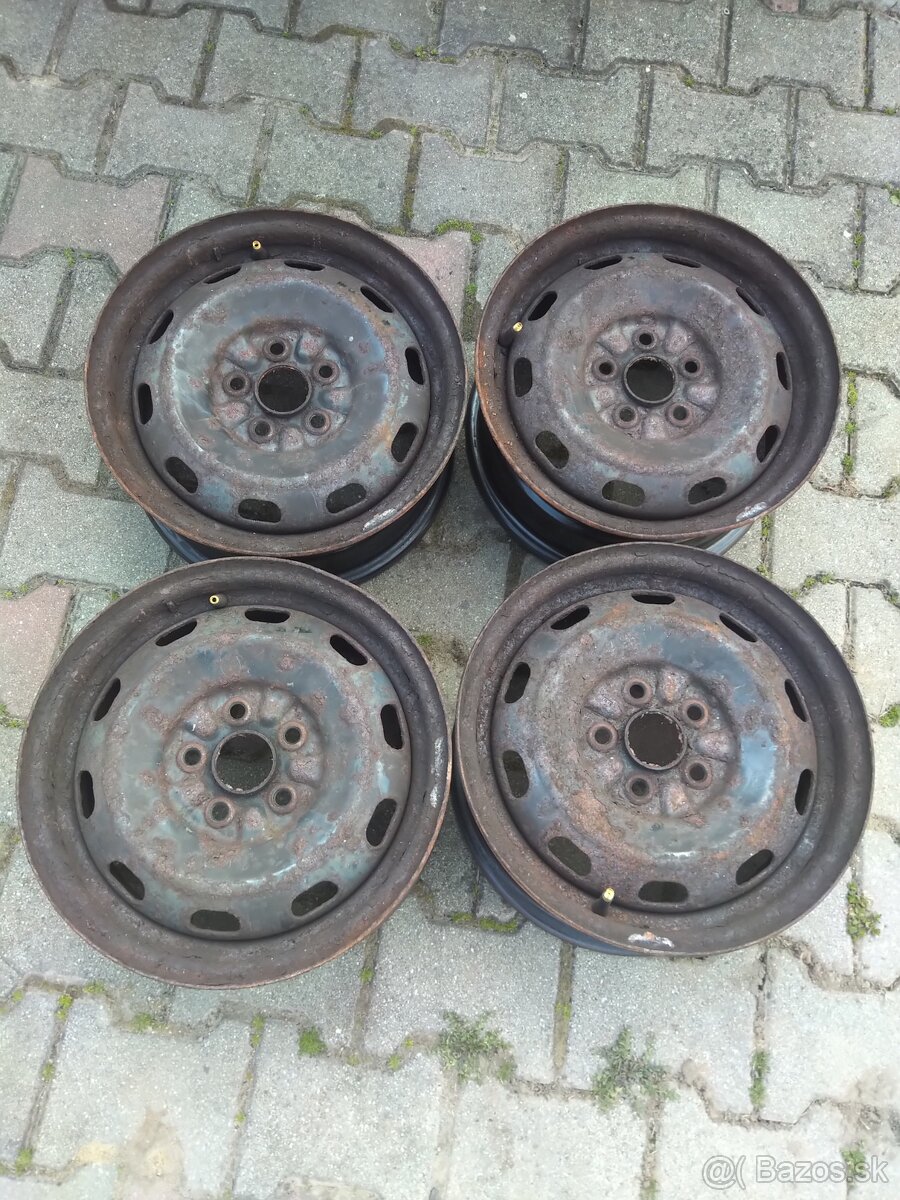 5x100 R14 plechové disky - 2