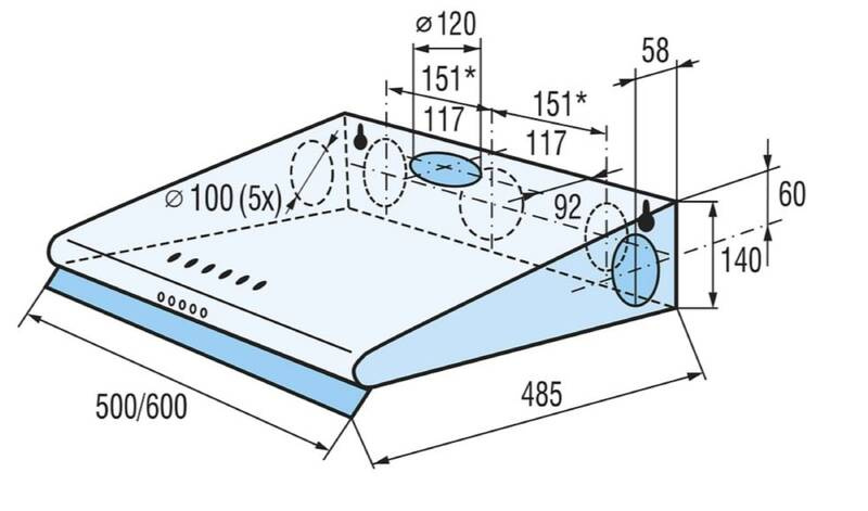 Predám digestor Mora Premium OP 540 X nerez - 2
