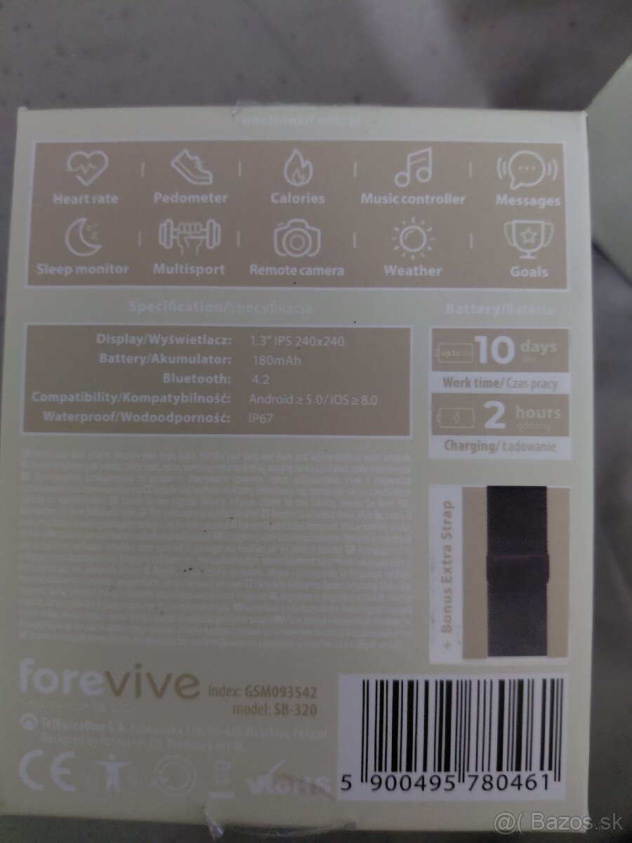 Predám smartwatch forevive SB-320 - 2