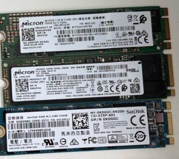 SSD 256GB NVMe a SATA - 2