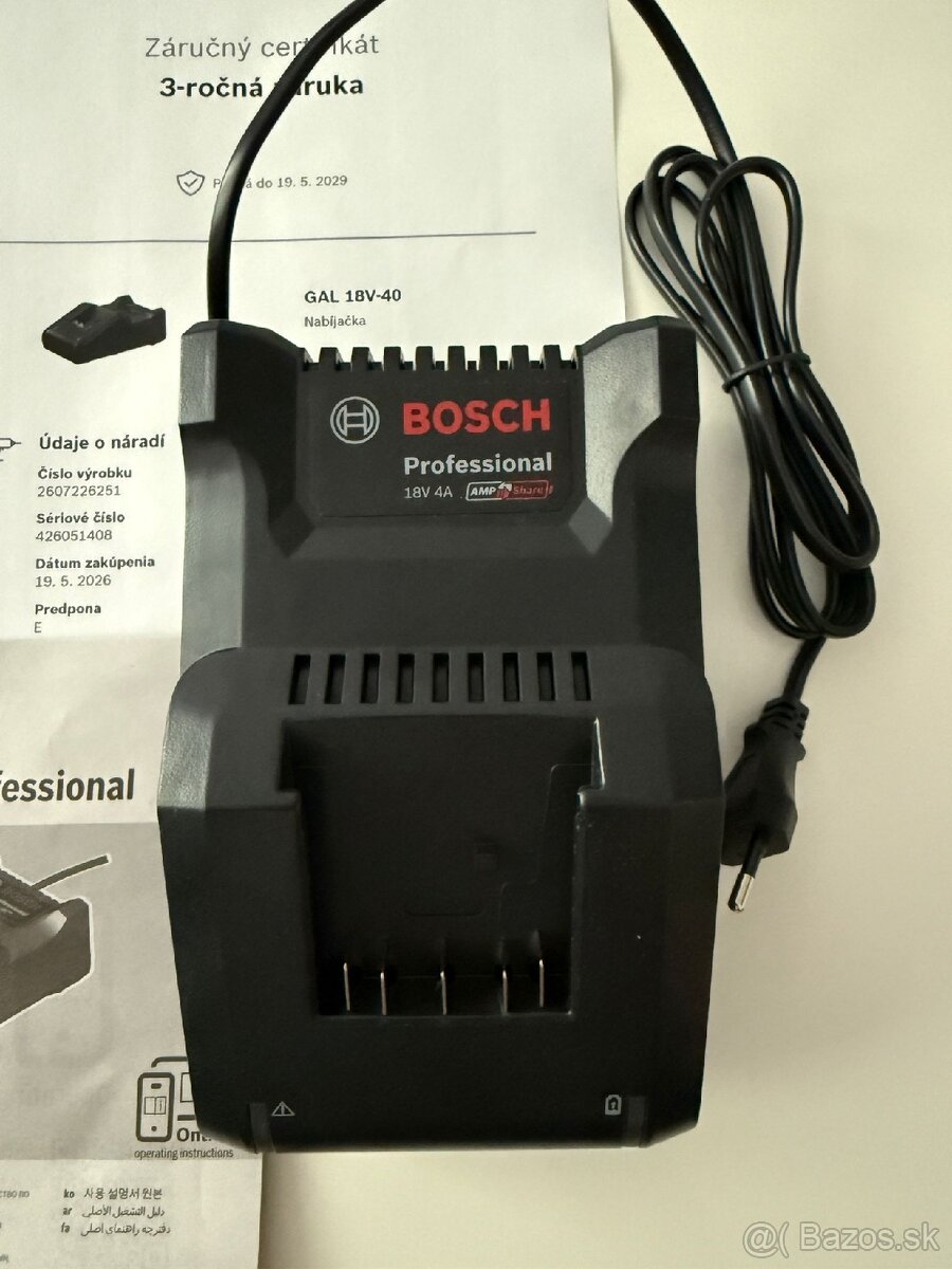 Nabijacka Bosch GAL 18V-40 - 2