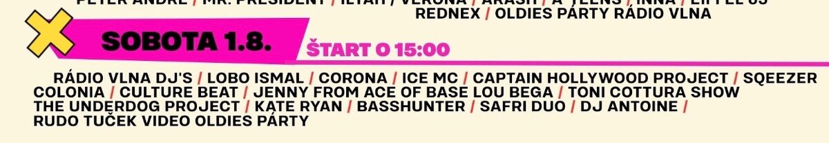 BIG SUMMER FEST - Sobota - 2