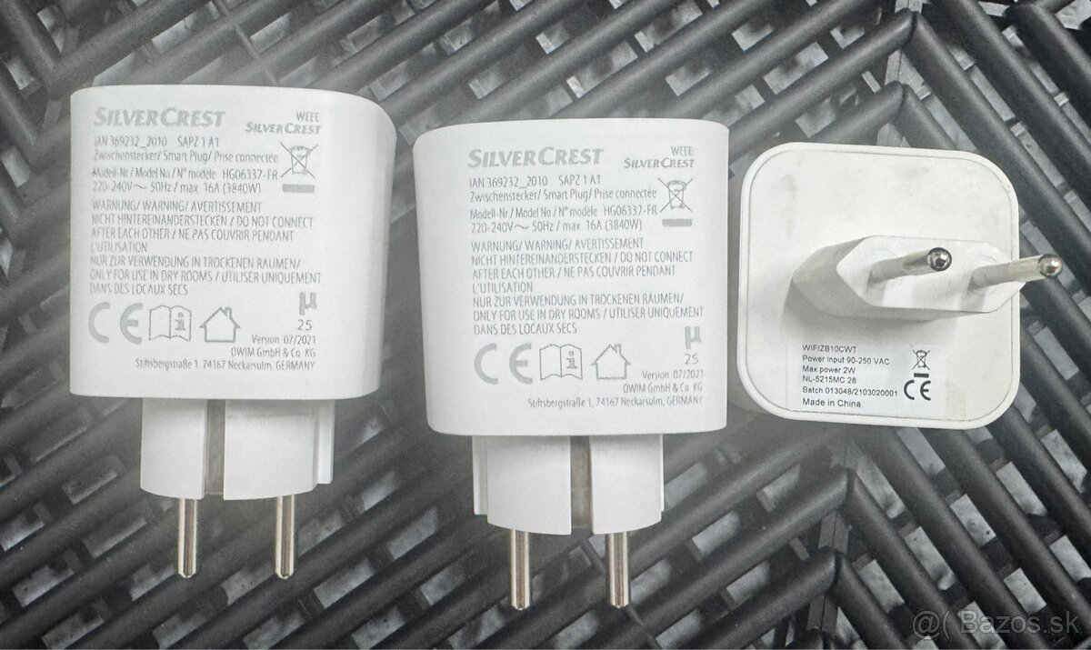 Predám smart zásuvky SilverCrest + Zigbee gateway Nedis - 2