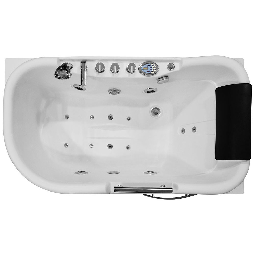 M-SPA - 1683 Pravá kúpeľňová vaňa s hydromasážou 140 x 87 x - 2