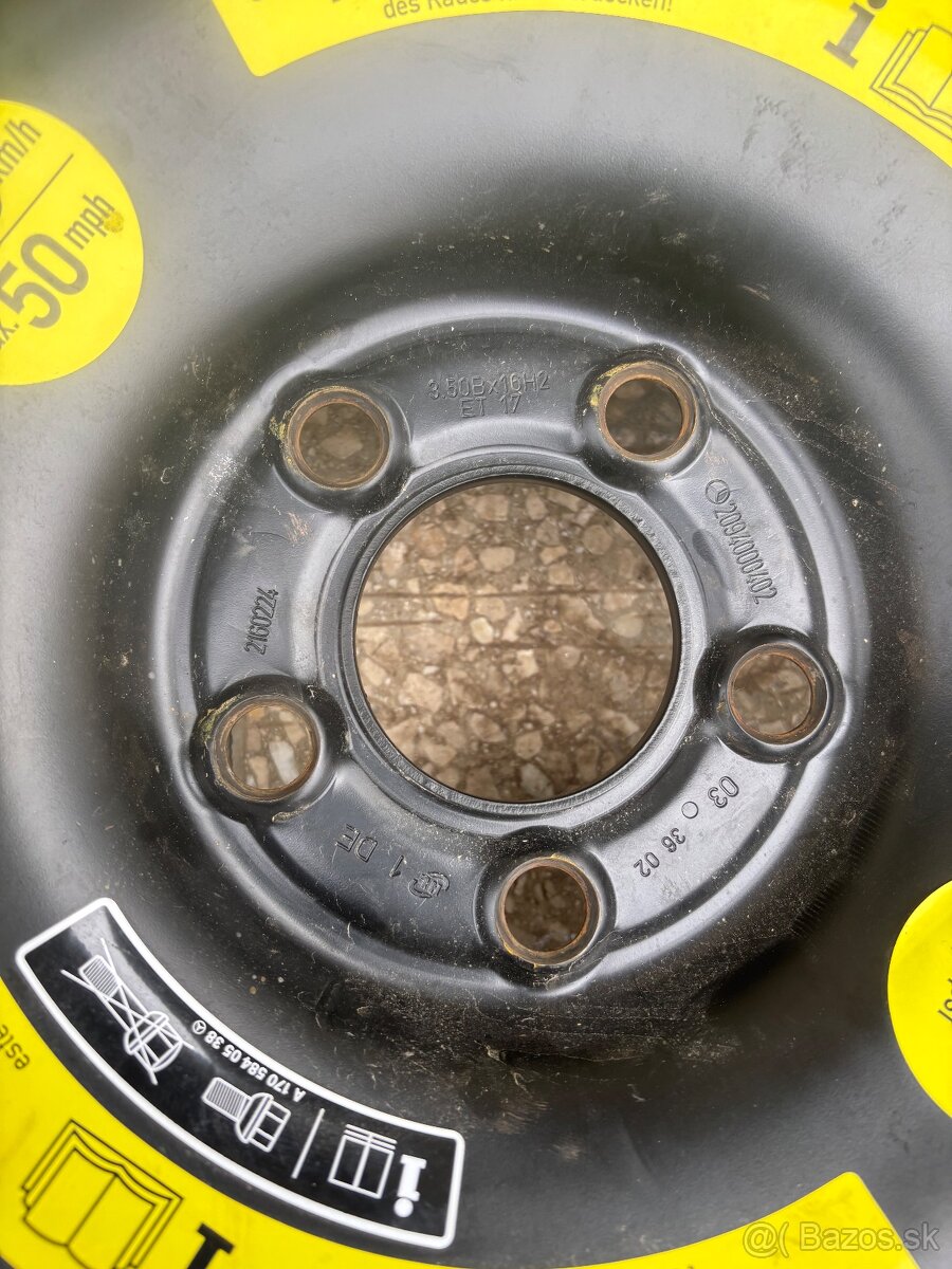 Rezerva, dojazdovka, koleso 5x112 R16Mercedes - 2