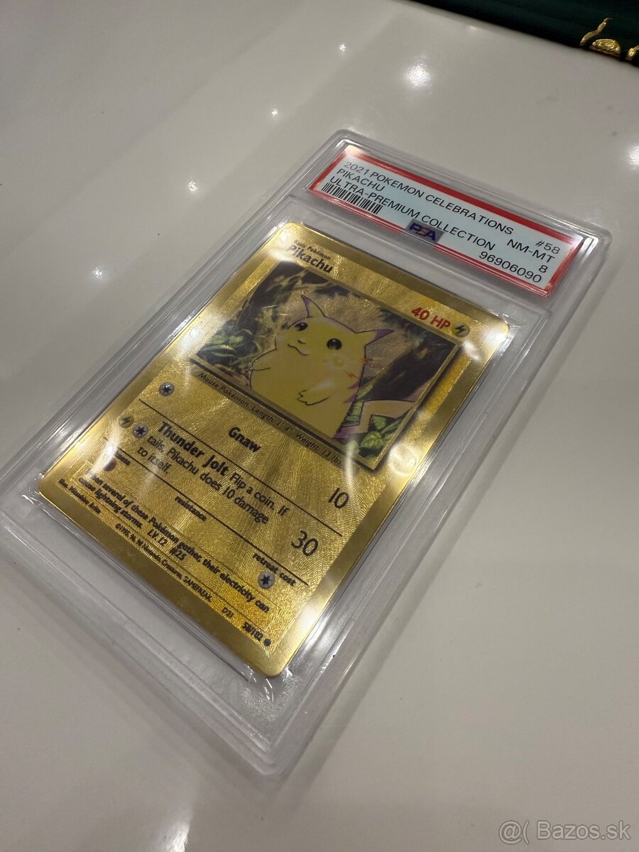 Original Pokemon Pikachu 2021 PSA 8 - 2