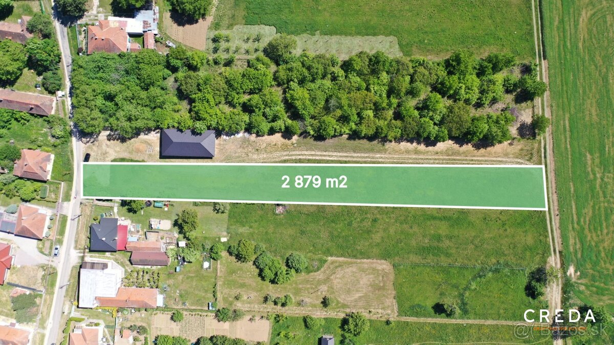 CREDA | predaj stavebný pozemok Sľažany - 2