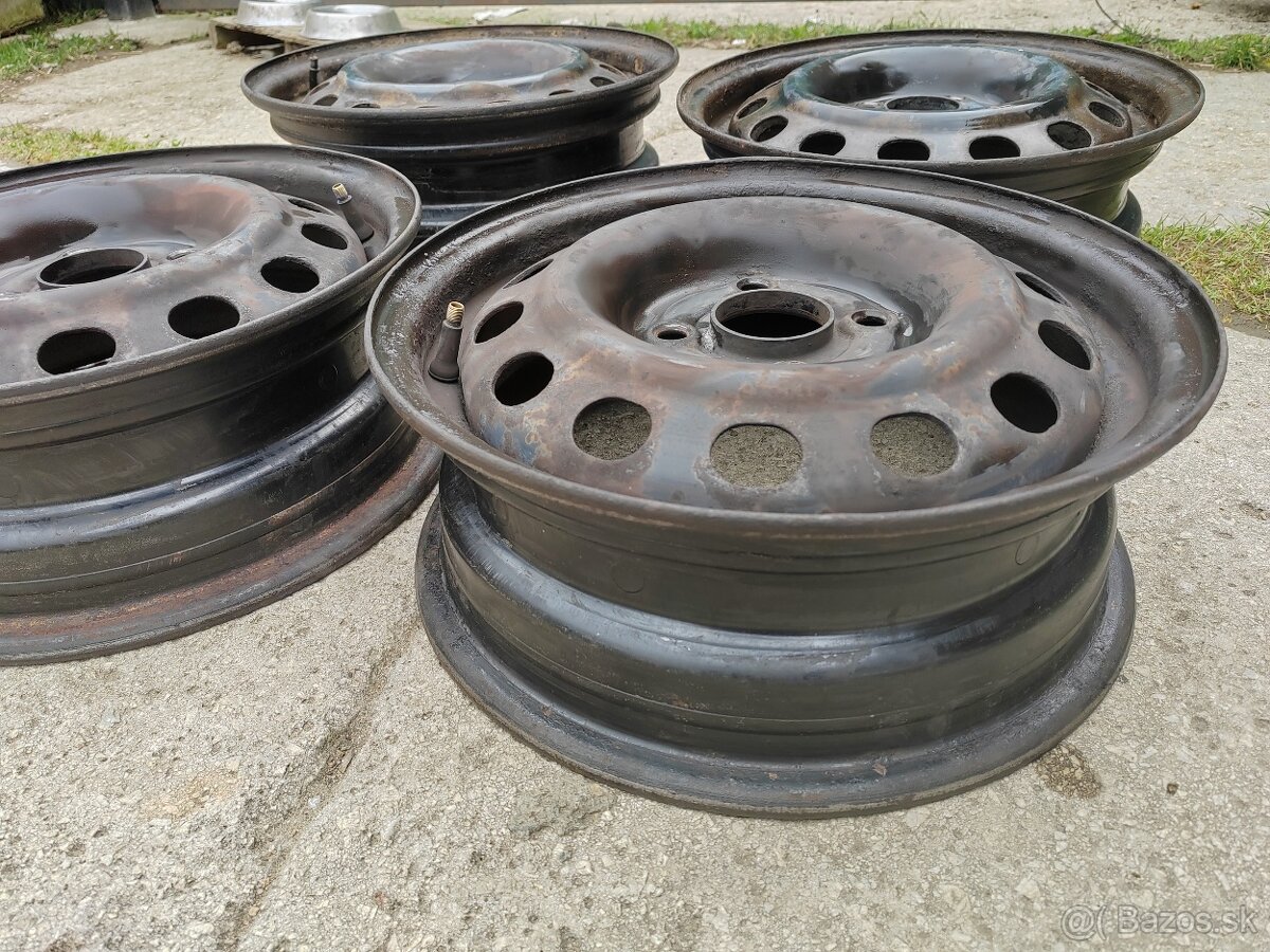 Plechové disky 4x100 R14 5.5J x 14 ET45 - 2