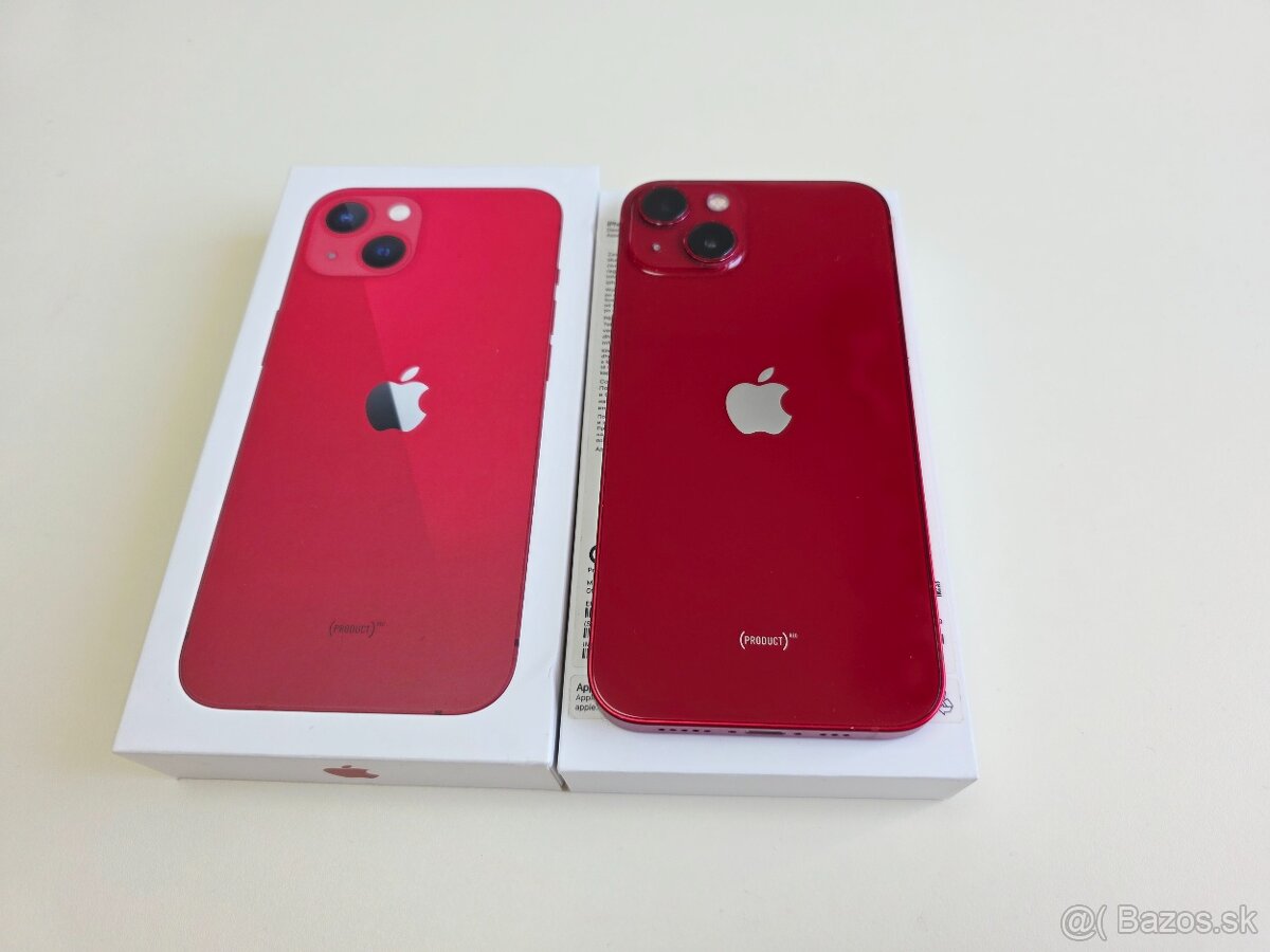 APPLE IPHONE 13 128GB RED,BATERKA 100% - 2