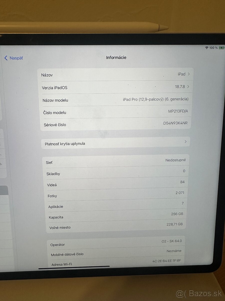 iPad Pro 12,9” 6. gen. M2 256GB Cellular + Apple Pencil + kl - 2