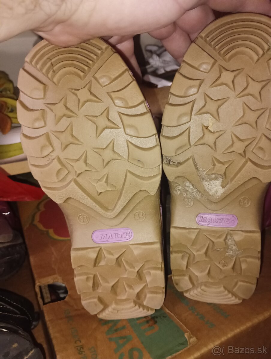 Detské zimné zateplené čižmy - 2